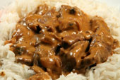 Beef stroganoff